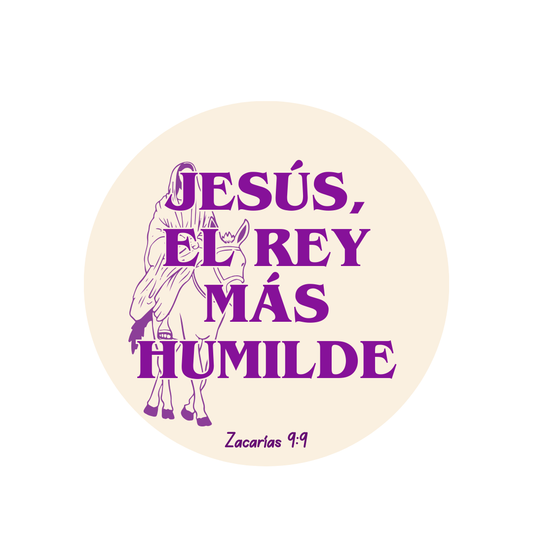 JESÚS, EL REY MAS HUMILDE - Sticker