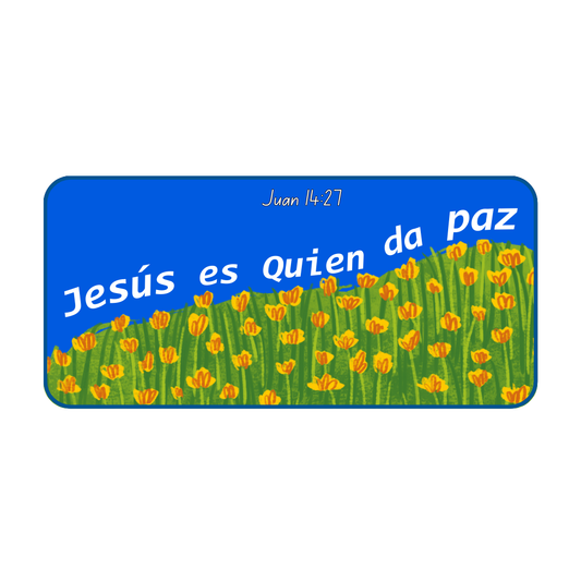Jesús es Quien da paz - Sticker