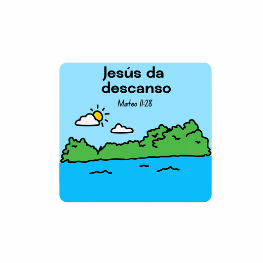 Jesus da descanso - Sticker